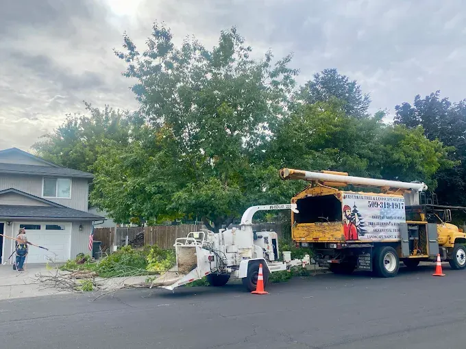 Crew on neighborhood job site